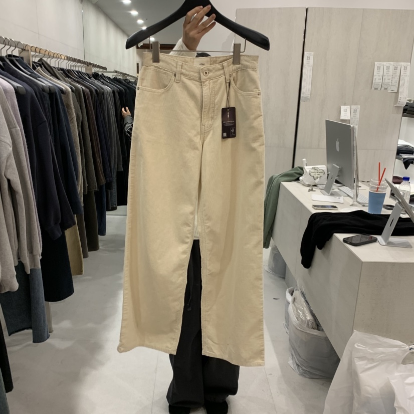ETTER-B韓國直郵女裝新品休閑推薦真品人氣時尚熱賣牛仔褲ETTER-B牛仔褲圖色3米白