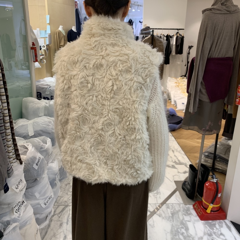 ALMOND東大門實拍女裝新品人氣熱賣馬甲不含內搭兩面雙面ALMOND馬甲