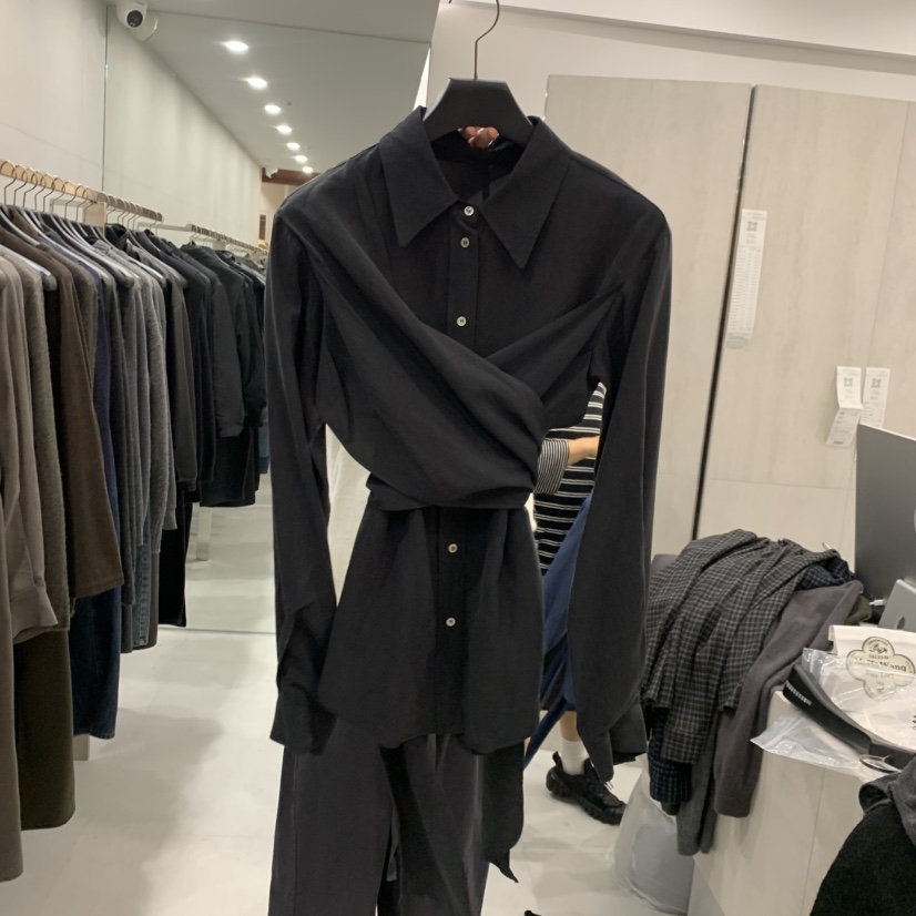ETTER-B東大門直郵女裝新品真品休閑人氣推薦襯衫蕾絲衫ETTER-B襯衫/蕾絲衫圖色3黑