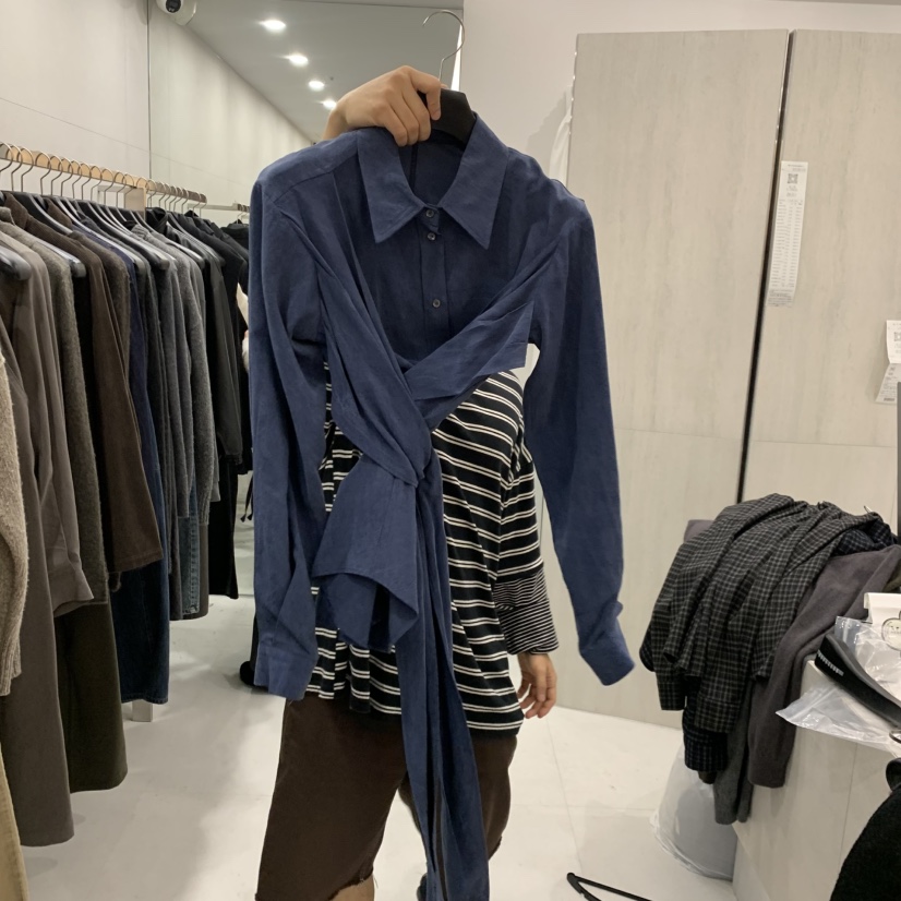 ETTER-B東大門直郵女裝新品真品休閑人氣推薦襯衫蕾絲衫ETTER-B襯衫/蕾絲衫圖色4深藍