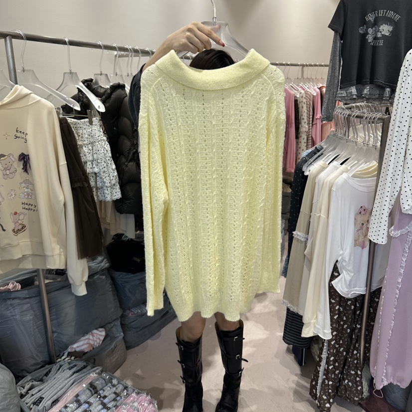 MIMME/LOOKK東大門實拍女裝新品時尚熱賣針織衫羊毛口袋MIMME/LOOKK針織衫