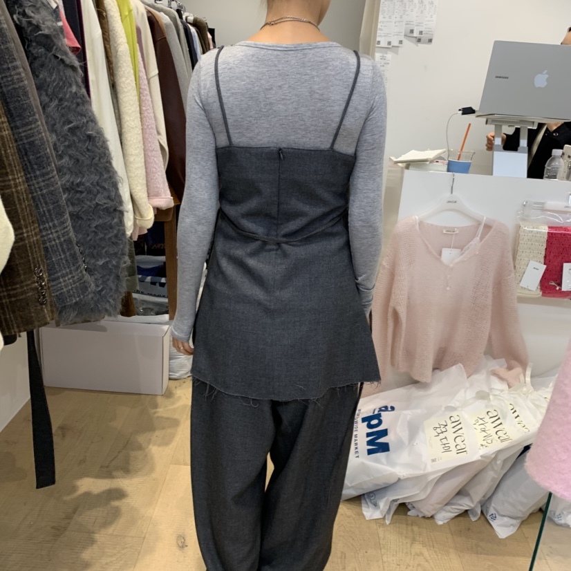 RUMIRU/AWEAR東大門實拍女裝新品熱賣休閑吊帶背心不含內搭awear/RUMIRU吊帶/背心