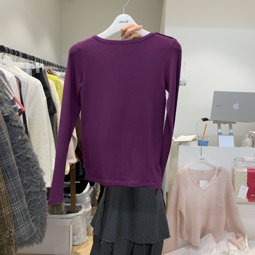 RUMIRU/AWEAR韓國直郵女裝新款推薦真品熱賣休閑長袖T恤awear/RUMIRU長袖T恤圖色3