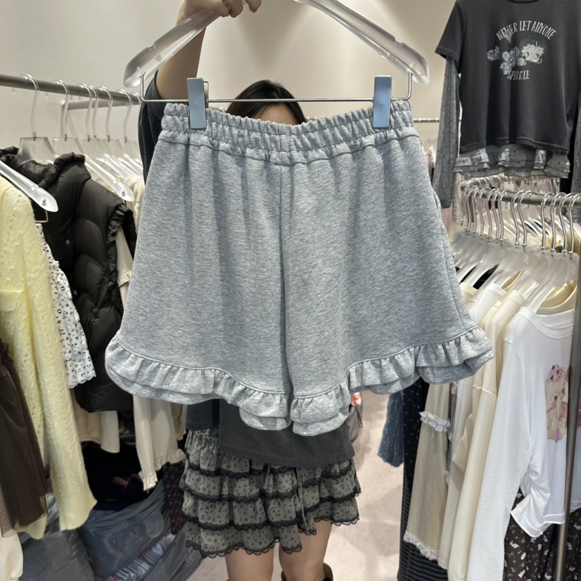 MIMME/LOOKK韓國代購女裝新品推薦真品休閑人氣短褲荷葉邊MIMME/LOOKK短褲