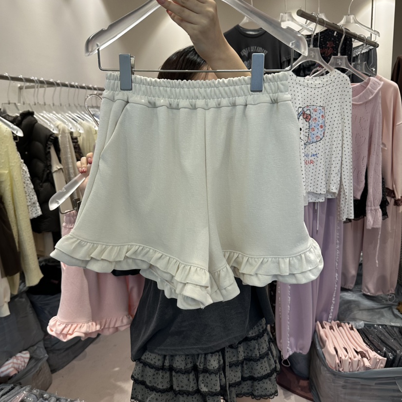 MIMME/LOOKK韓國代購女裝新品推薦真品休閑人氣短褲荷葉邊MIMME/LOOKK短褲圖色2