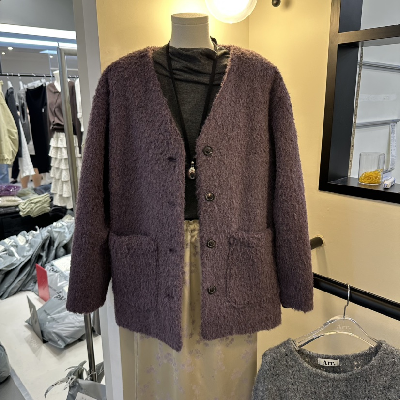ARR韓國代購女裝新款真品熱賣推薦人氣休閑時尚短款大衣ARR短款大衣圖色1