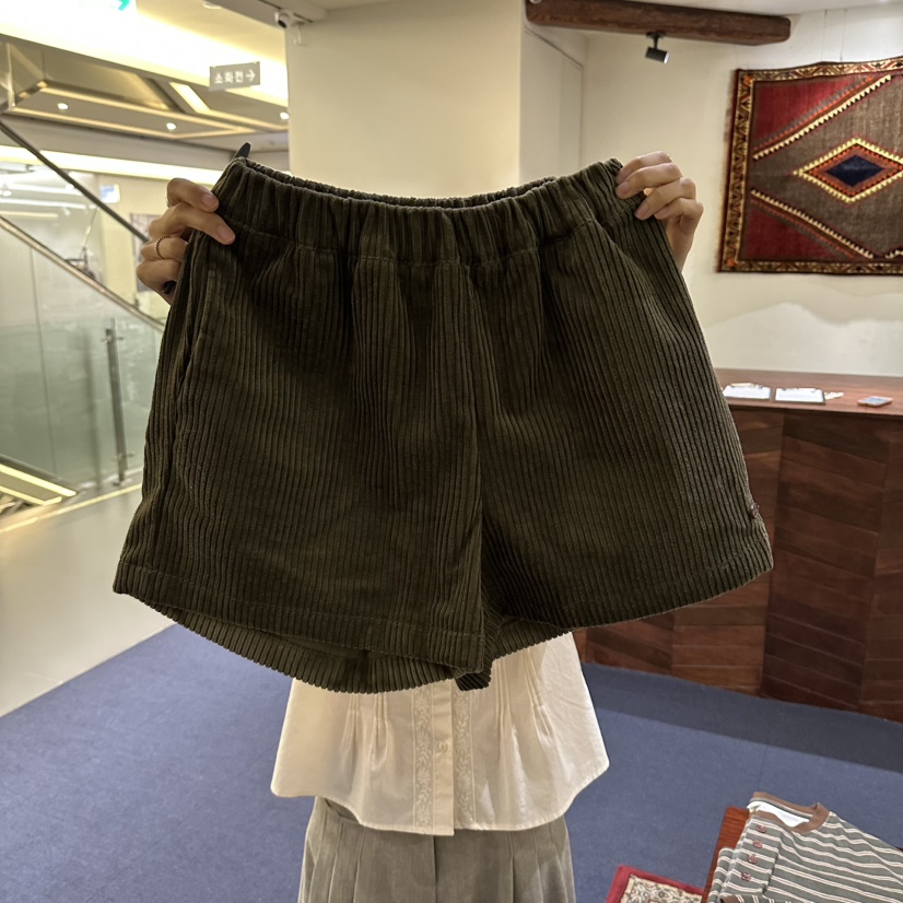 FURE韓國代購女士新款推薦熱賣時尚休閑真品人氣短褲FURE短褲圖色4卡其綠