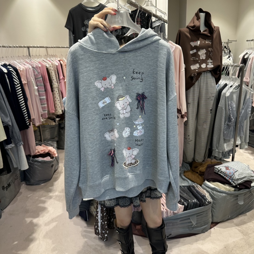 MIMME/LOOKK韓國直郵女裝新款真品熱賣推薦人氣時尚衛衣MIMME/LOOKK衛衣圖色2