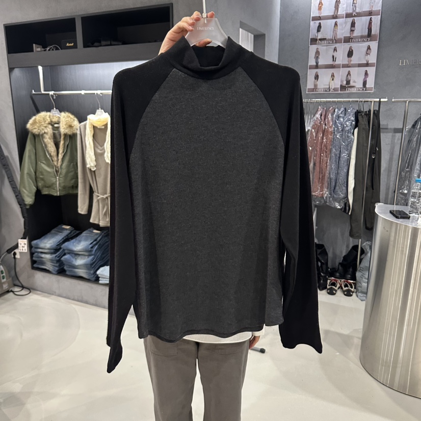 LIMERENCE東大門代購女士新品熱賣時尚推薦真品休閑長袖T恤LIMERENCE長袖T恤圖色3