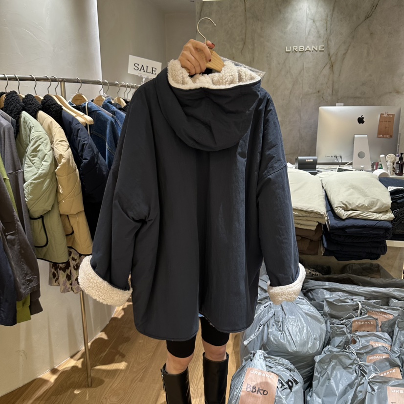 URBANE-P東大門實拍女士新品休閑時尚熱賣推薦中長款大衣URBANE-P中長款大衣