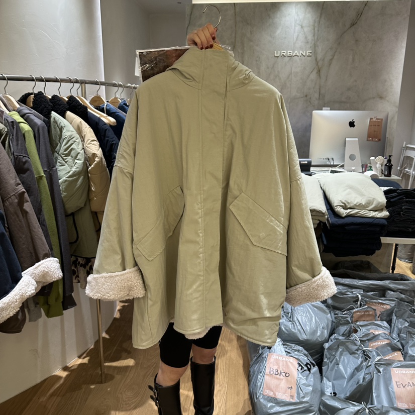 URBANE-P東大門實拍女士新品休閑時尚熱賣推薦中長款大衣URBANE-P中長款大衣圖色1