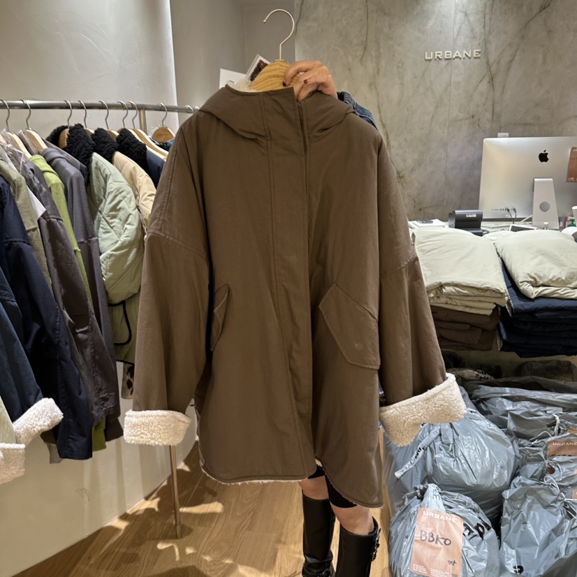 URBANE-P東大門實拍女士新品休閑時尚熱賣推薦中長款大衣URBANE-P中長款大衣圖色2