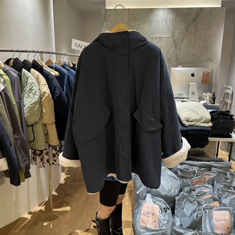 URBANE-P東大門實拍女士新品休閑時尚熱賣推薦中長款大衣URBANE-P中長款大衣圖色3