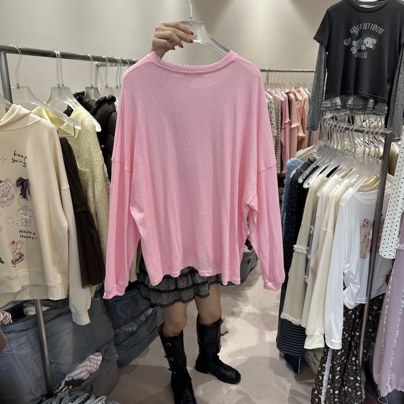 MIMME/LOOKK東大門實拍女裝新品人氣休閑時尚推薦長袖T恤MIMME/LOOKK長袖T恤