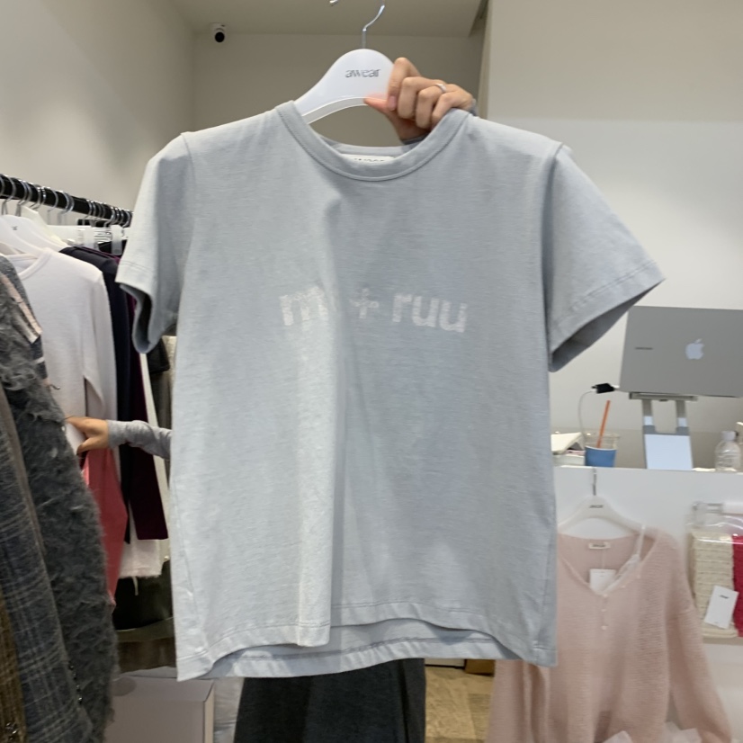 RUMIRU/AWEAR韓國代購女裝新品時尚休閑人氣T恤不含內搭awear/RUMIRUT恤圖色2