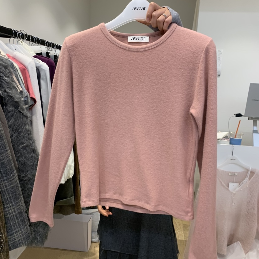 RUMIRU/AWEAR韓國直郵女士新品真品熱賣時尚長袖T恤棉質awear/RUMIRU長袖T恤圖色1