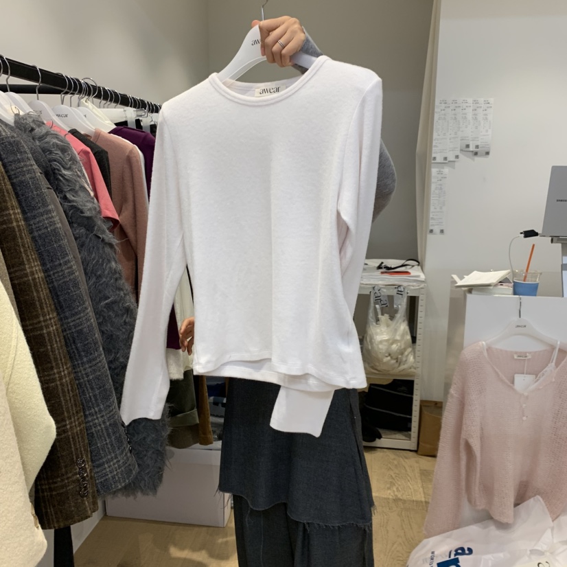 RUMIRU/AWEAR韓國直郵女士新品真品熱賣時尚長袖T恤棉質awear/RUMIRU長袖T恤圖色3