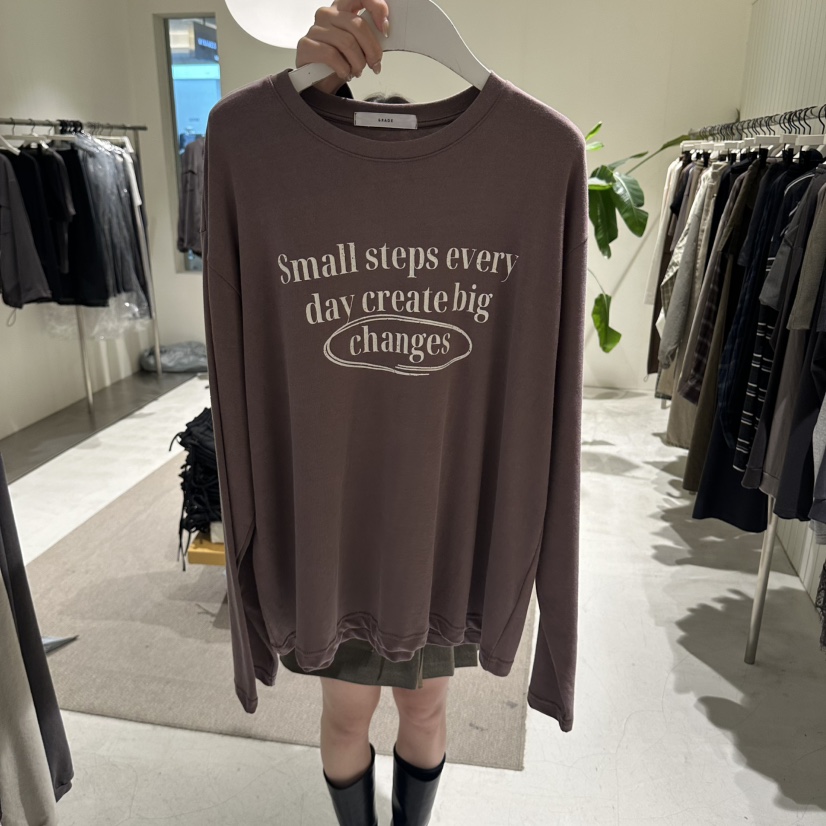 GRADE韓國代購女士新品推薦時尚休閑人氣熱賣真品長袖T恤GRADE長袖T恤圖色1