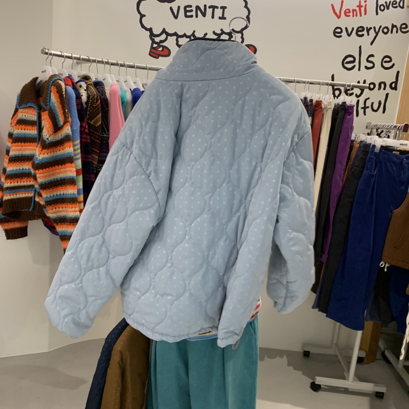 VENTI東大門代購女士新款推薦熱賣短款棉服羽絨服撞色雙面棉VENTI短款棉服
