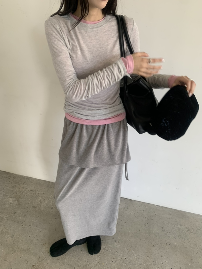 LE AVE東大門代購女士新款真品休閑熱賣時尚推薦人氣長裙LE AVE長裙