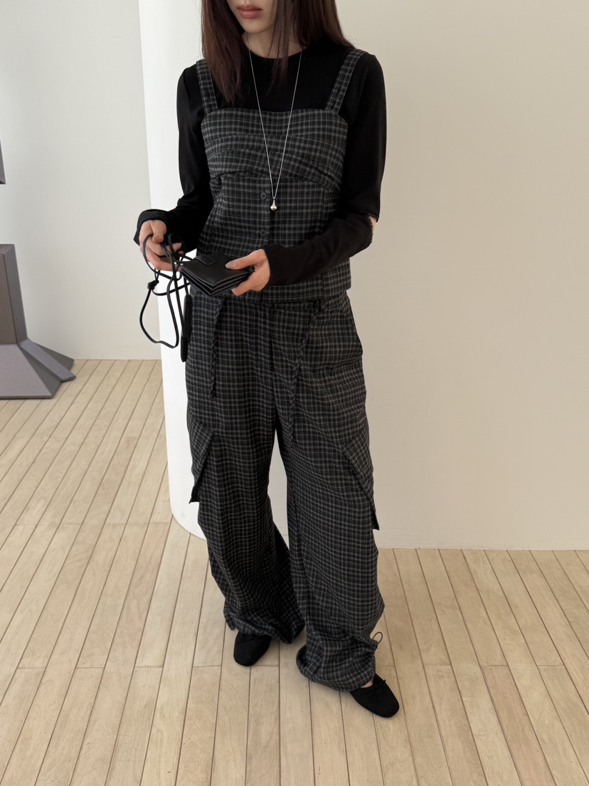 SPECIAL東大門代購女士新款真品推薦時尚人氣熱賣休閑褲格子SPECIAL休閑褲