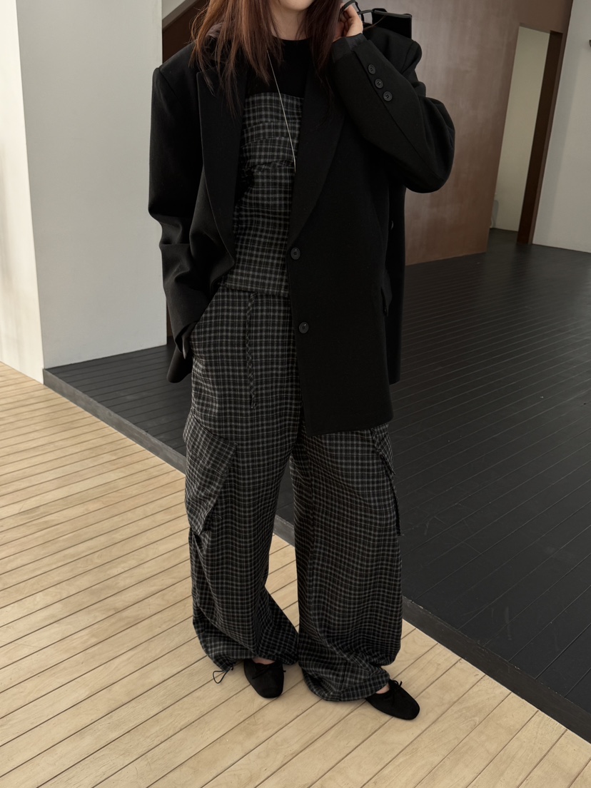 SPECIAL東大門代購女士新款真品推薦時尚人氣熱賣休閑褲格子SPECIAL休閑褲