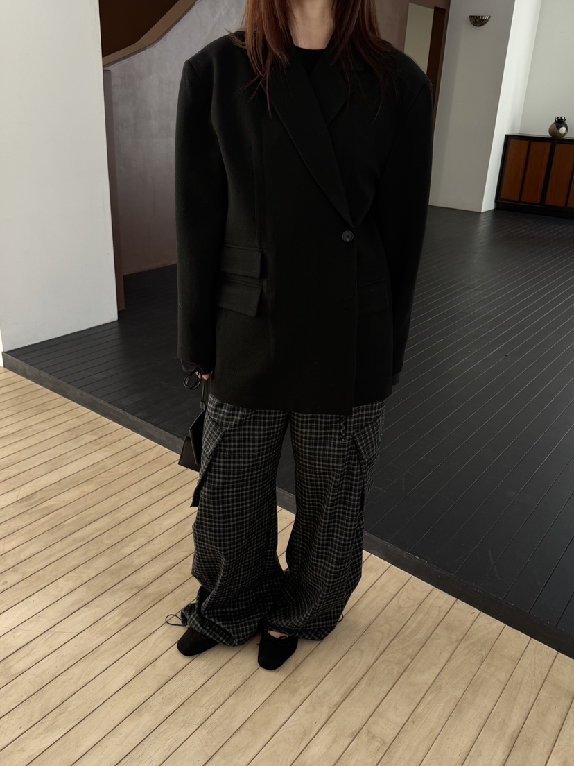 SPECIAL東大門代購女士新款真品推薦時尚人氣熱賣休閑褲格子SPECIAL休閑褲
