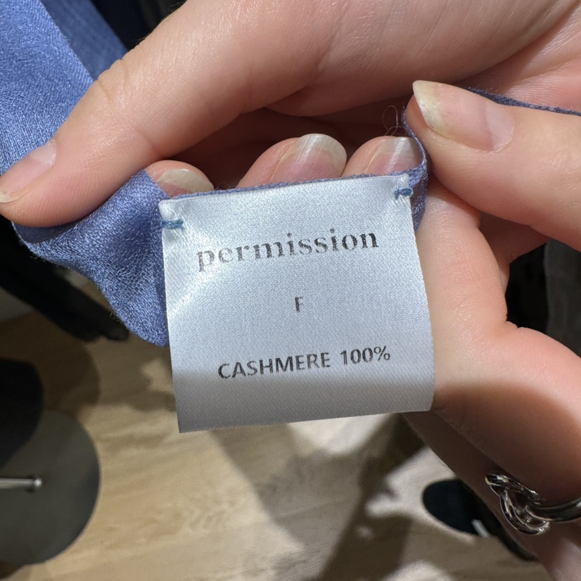 PERMISSION韓國代購女士新品推薦休閑熱賣圍巾披肩羊絨圍巾PERMISSION圍巾/披肩