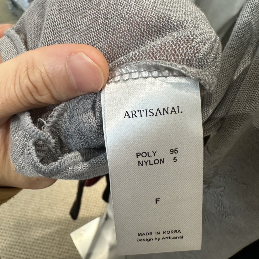 ARTISANAL韓國代購女裝新款時尚人氣真品推薦長袖T恤蕾絲ARTISANAL長袖T恤