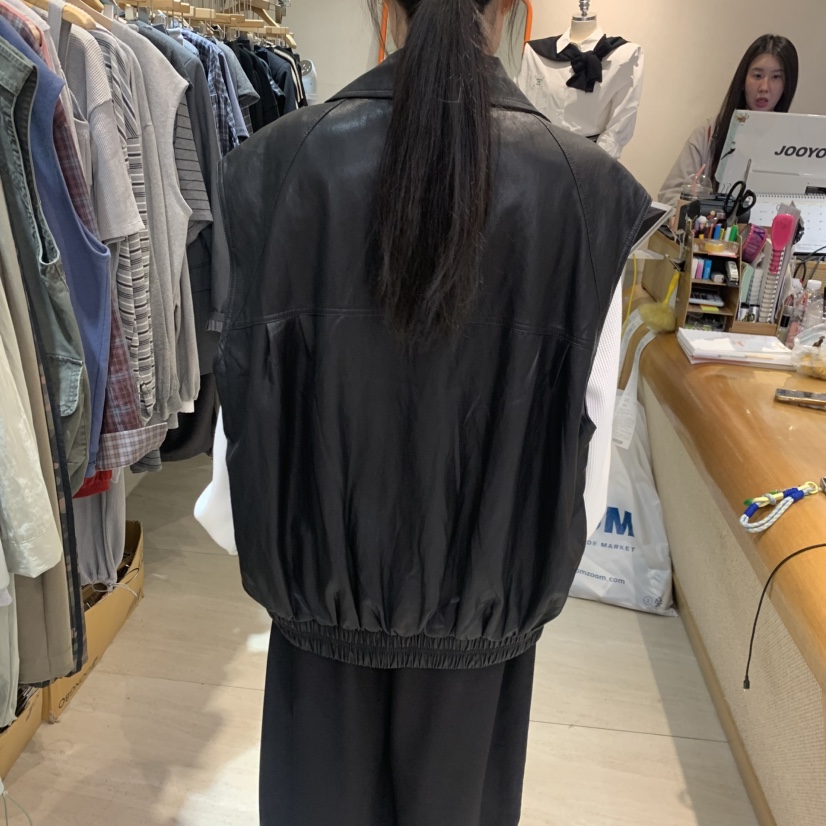 BLACKFRIDAY韓國代購女士新品休閑人氣真品熱賣時尚馬甲皮革BLACK FRIDAY馬甲