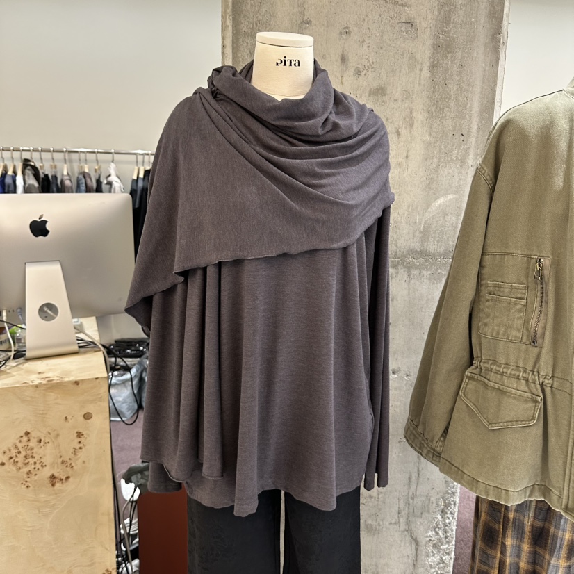 PITA/THEVERLIN韓國直郵女裝新款熱賣休閑長袖T恤含圍巾PITA/THEVERLIN長袖T恤圖色2