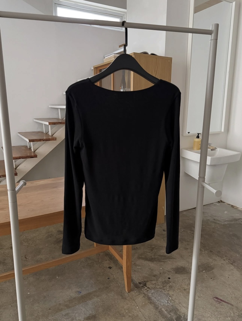IMAGEPIECE/NEVER.1東大門直郵女士新款推薦長袖T恤V領IMAGEPIECE/NEVER.1長袖T恤