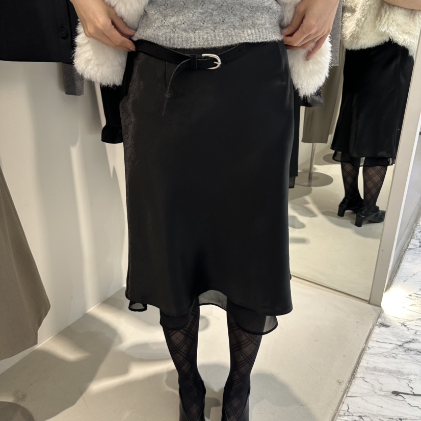 MER東大門代購女裝新品推薦時尚真品半身裙中短裙不含腰帶MER/ANGELO BIANCO半身裙/中短裙圖色2