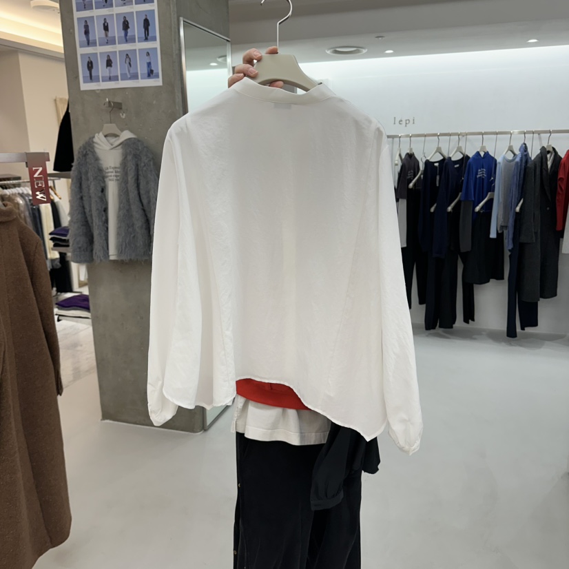 LEPI韓國代購女士新品人氣推薦休閑真品時尚襯衫蕾絲衫喇叭LEPI襯衫/蕾絲衫