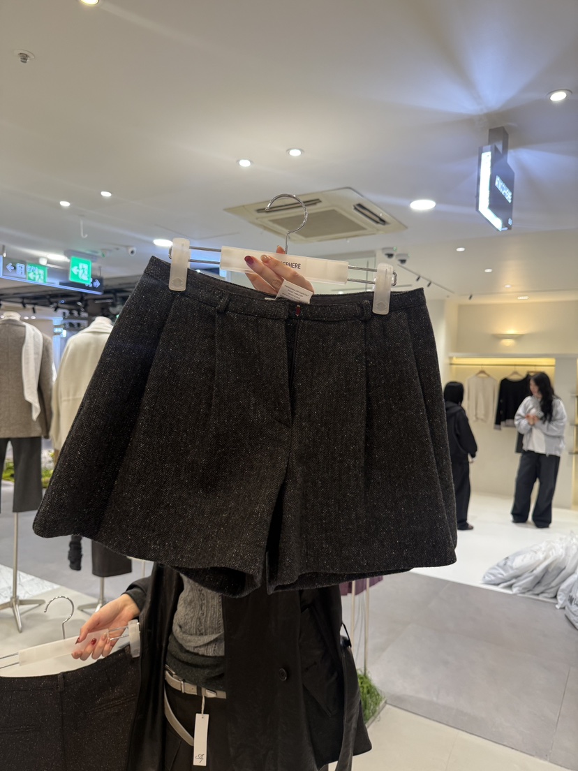 ATMOSPHERE韓國直郵女裝新品休閑熱賣推薦時尚人氣真品短褲ATMOSPHERE短褲圖色2墨色