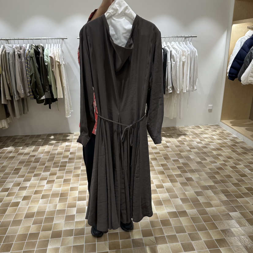 MYNAMEIS/AIME HOPE MAKE東大門直郵女士新款真品連衣裙含腰繩MYNAMEIS/AIME HOPE MAKE連衣裙圖色1棕色