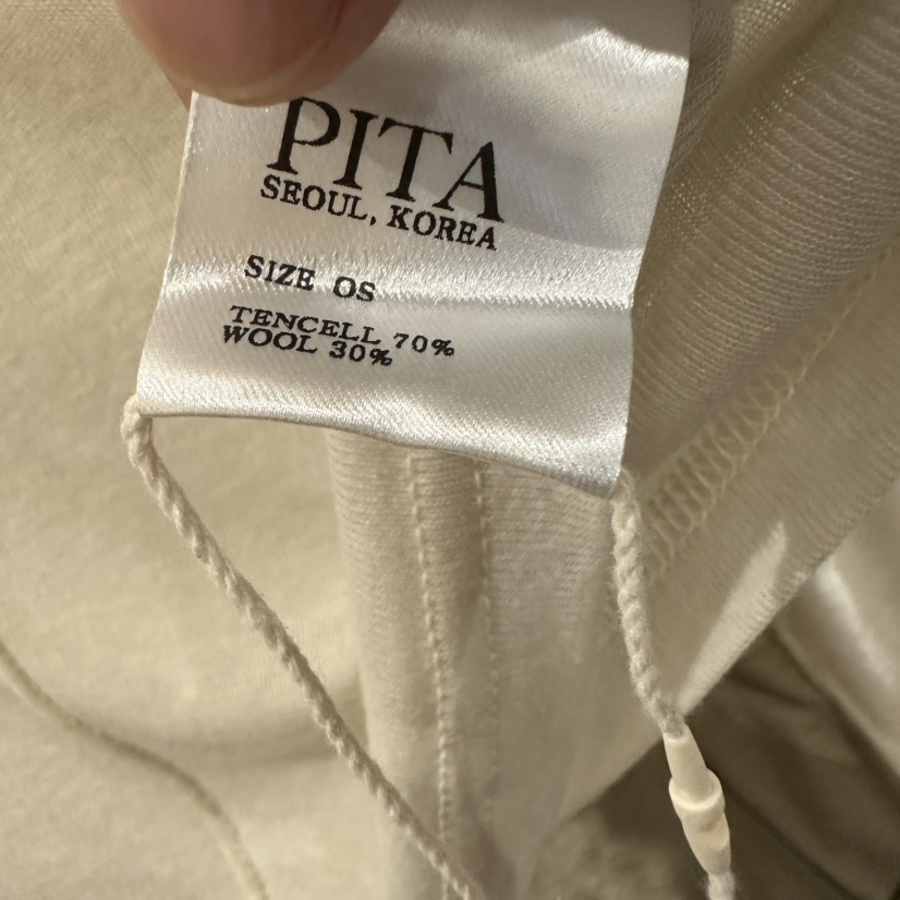 PITA/THEVERLIN東大門直郵女士新品時尚休閑長袖T恤褶裥PITA/THEVERLIN長袖T恤
