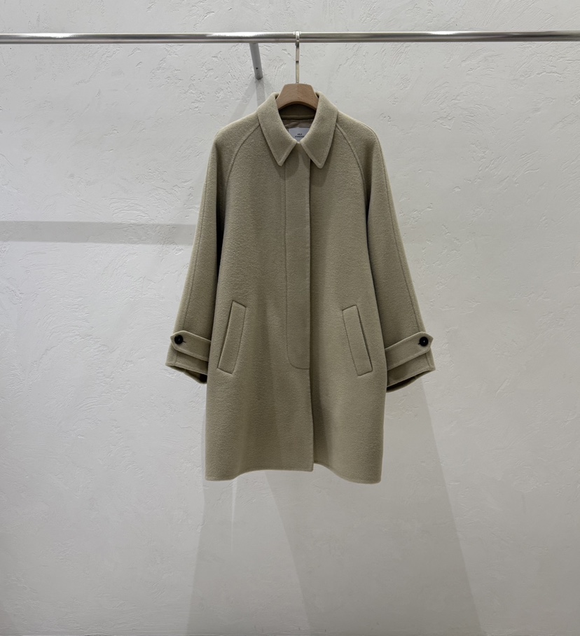 ABLERING東大門代購女士新品時尚真品推薦中長款大衣手工ABLE STANDARD/ABLERING中長款大衣圖色1