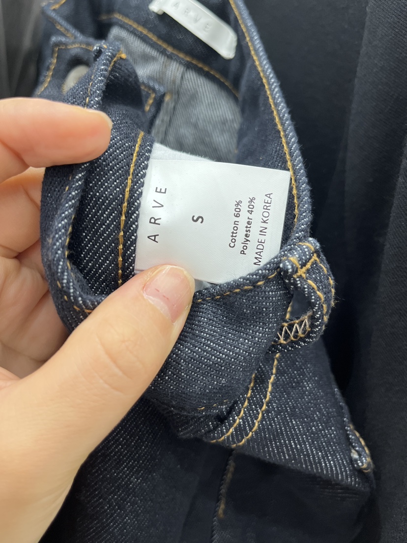 ARVE韓國代購女士新品時尚休閑真品人氣推薦熱賣牛仔褲ARVE牛仔褲