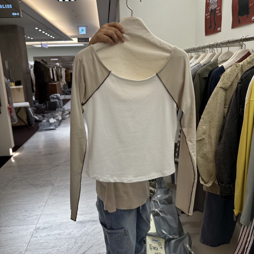 CHAV韓國直郵女裝新品人氣休閑推薦時尚真品熱賣長袖T恤CHAV長袖T恤圖色1