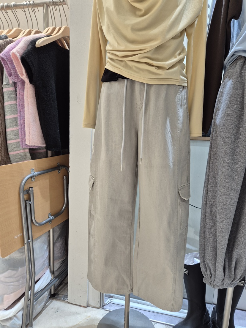 DELIGHT東大門直郵女士新品真品熱賣人氣休閑休閑褲工裝抽繩DELIGHT休閑褲