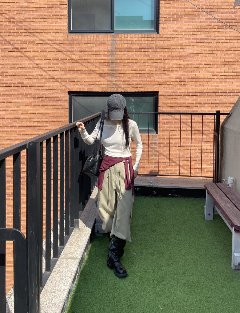 DELIGHT東大門直郵女士新品真品熱賣人氣休閑休閑褲工裝抽繩DELIGHT休閑褲