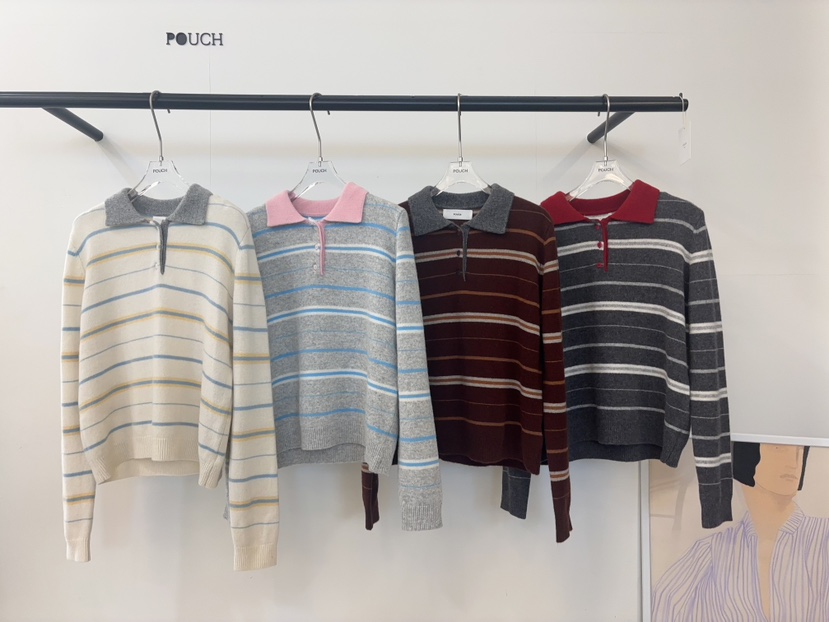 POUCH韓國代購女裝新品真品人氣時尚休閑熱賣推薦毛衣POUCH毛衣