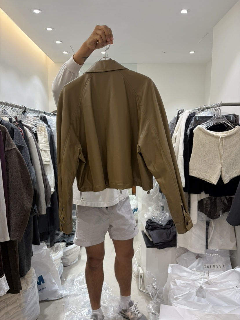 THE REST東大門代購女裝新品真品推薦休閑熱賣人氣時尚皮衣THE REST/UNNOEUD皮衣