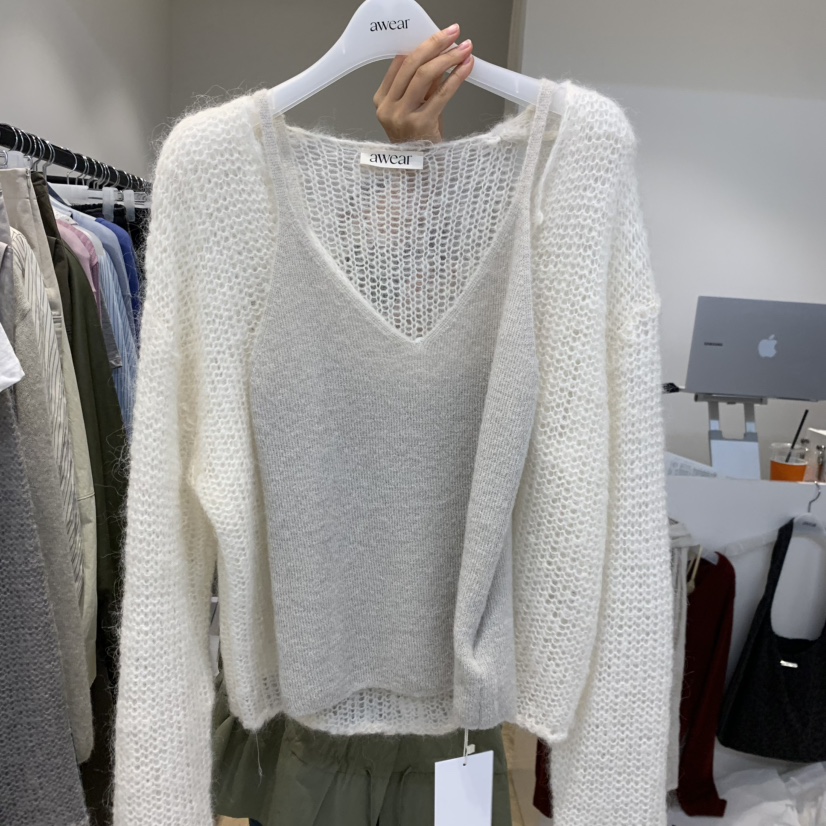 RUMIRU/AWEAR韓國直郵女裝新款真品熱賣人氣休閑吊帶背心awear/RUMIRU吊帶/背心圖色3白
