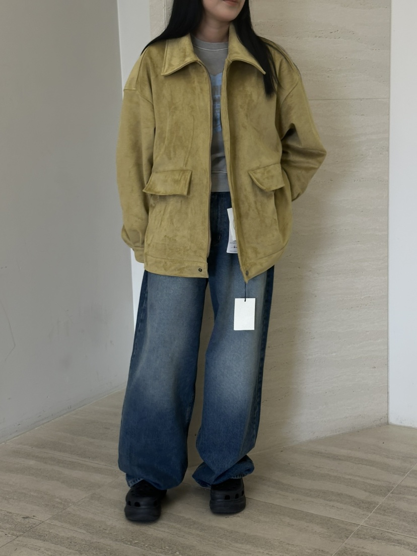 LEEHEE東大門實拍女士新品時尚休閑熱賣真品推薦夾克絨面革LEEHEE夾克