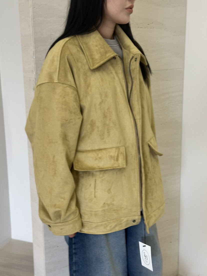 LEEHEE東大門實拍女士新品時尚休閑熱賣真品推薦夾克絨面革LEEHEE夾克
