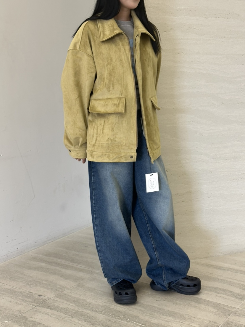 LEEHEE東大門實拍女士新品時尚休閑熱賣真品推薦夾克絨面革LEEHEE夾克