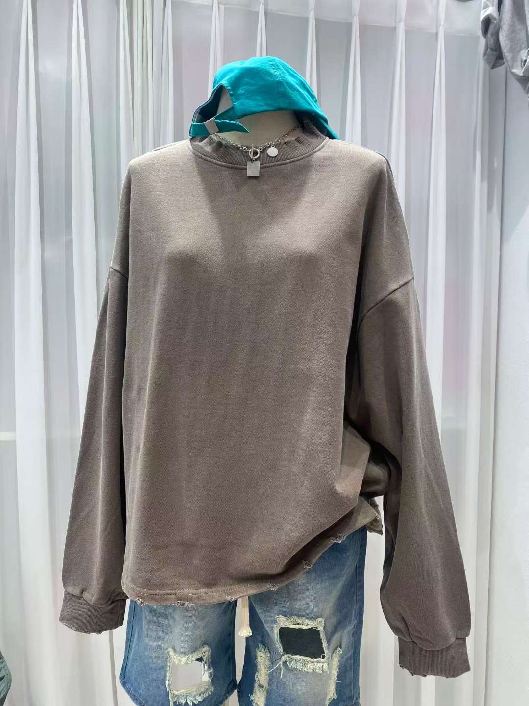 CHOCO CARAMEL東大門代購女士新款真品時尚人氣休閑長袖T恤B CLOTHES長袖T恤圖色1