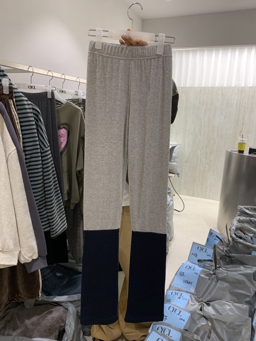 EYEL東大門直郵女裝新款真品熱賣推薦人氣打底褲鯊魚褲撞色EYEL打底褲/鯊魚褲